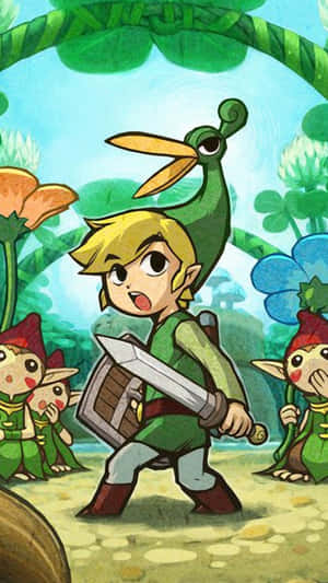 Stunning View Of Toon Link Wallpaper