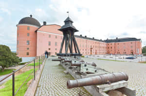 Stunning View Of Uppsala Cityscape In Sweden Wallpaper