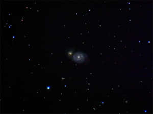 Stunning View Of Whirlpool Galaxy Wallpaper