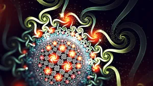 Stunning Visual Encounter With A Hyperbolic Glass Design Wallpaper