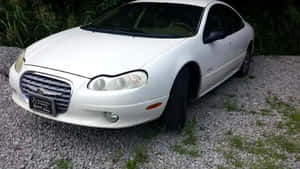 Stunning White Chrysler Lhs Showcased Wallpaper