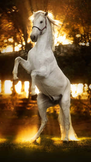 Stunning White Horse Wallpaper