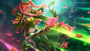 Stunning Windranger Ready For Adventure In The Wild Wallpaper