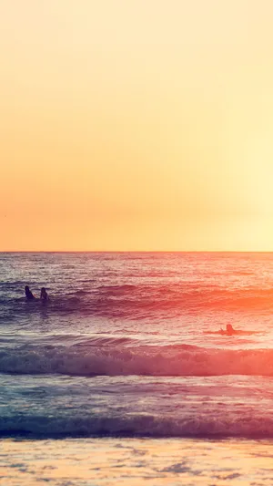Stunning Yellow Beach At Sunset Wallpaper