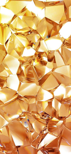 Stunning Yellow Diamond Shimmer Wallpaper