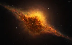 Stunning Yellow Galaxy Wallpaper Wallpaper