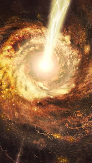 Stunning Yellow Galaxy Wallpaper Wallpaper