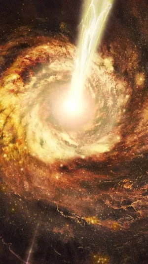 Stunning Yellow Galaxy Wallpaper Wallpaper