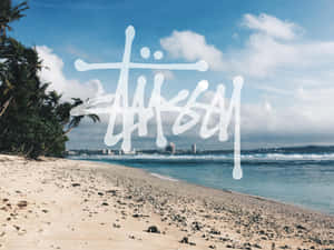 Stussy Beach Scene Wallpaper