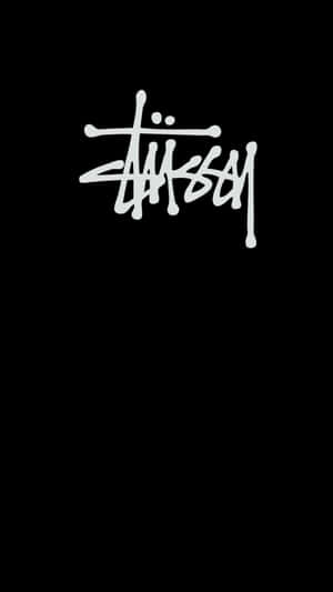 Stussy Logo Black Background Wallpaper