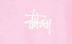 Stussy Logo Pink Fabric Background Wallpaper