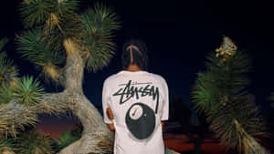 Stussy Yin Yang Teein Desert Night Wallpaper