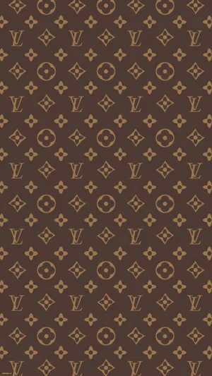 Stylish And Luxurious Louis Vuitton Print Wallpaper