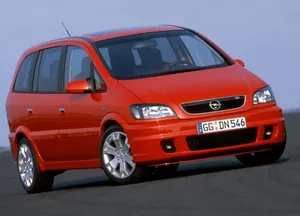 Stylish And Spacious Opel Zafira On The Road Wallpaper