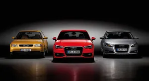 Stylish Audi A3 On The Road Wallpaper