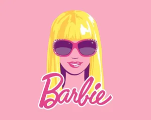Stylish Barbie Vector Illustration Wallpaper