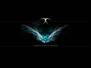 Stylish Black Wing Pattern Wallpaper