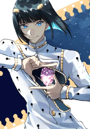 Stylish Bruno Bucciarati In Action Wallpaper