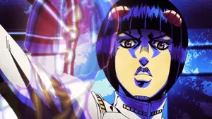 Stylish Bruno Bucciarati Posing In An Artistic Wallpaper Wallpaper