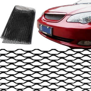 Stylish Car Grill Close-up Wallpaper