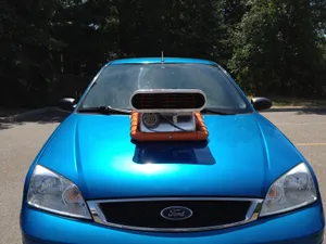 Stylish Car With An Open Hood Wallpaper