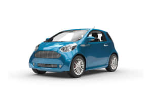 Stylish Compact Car In Motion Wallpaper