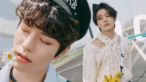 Stylish Duo Artistic Portrait Wallpaper