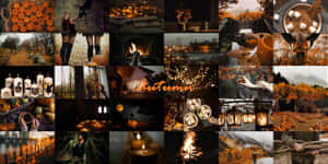 Stylish Fall Collage Desktop Screensaver Wallpaper