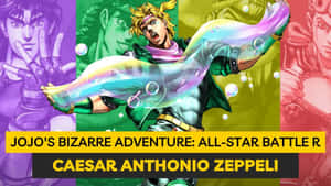 Stylish Fan Art Of Caesar Anthonio Zeppeli From Jojo's Bizarre Adventure Wallpaper
