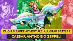 Stylish Fan Art Of Caesar Anthonio Zeppeli From Jojo's Bizarre Adventure Wallpaper
