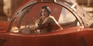 Stylish Faye Valentine From Cowboy Bebop Wallpaper