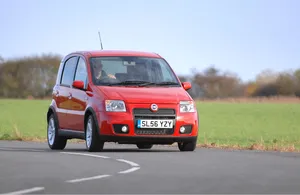 Stylish Fiat Panda In Urban Setting Wallpaper