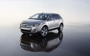 Stylish Ford Edge Suv On The Road Wallpaper