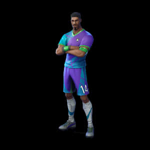 Stylish Fortnite Soccer Skin Wallpaper