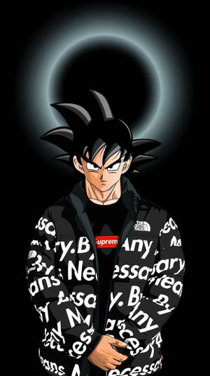 Stylish Goku Dragon Ball Z Iphone Wallpaper