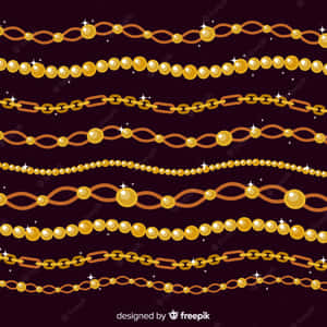 Stylish Gold Chain For Adornment Wallpaper