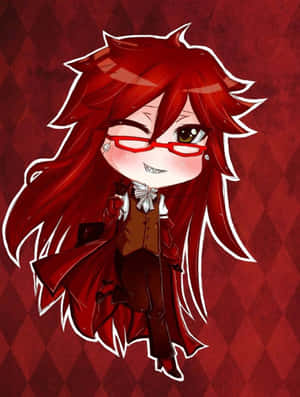 Stylish Grell Sutcliff Posing With Confidence Wallpaper