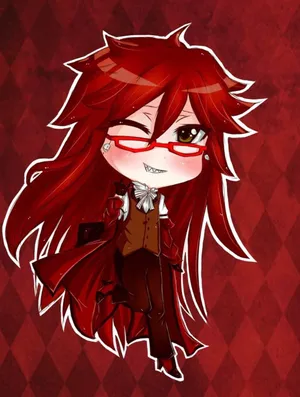 Stylish Grell Sutcliff Posing With Confidence Wallpaper
