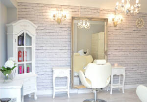 Stylish Hair Salon Interior Wallpaper