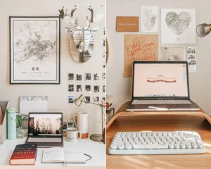 Stylish Home Office Setup Wallpaper