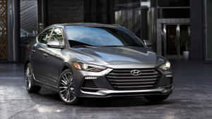 Stylish Hyundai Elantra On The Road Wallpaper