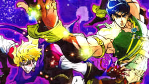 Stylish Joseph Joestar Striking A Confident Pose Wallpaper