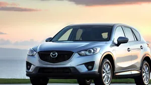 Stylish Mazda Cx-5 On The Road Wallpaper