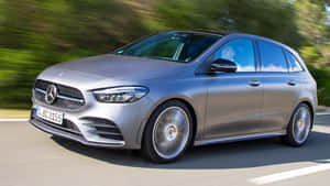 Stylish Mercedes Benz B-class In Motion Wallpaper