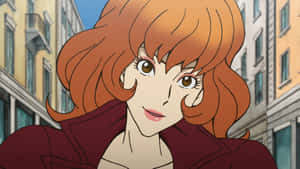 Stylish Mine Fujiko Posing In An Elusive Ambiance Wallpaper