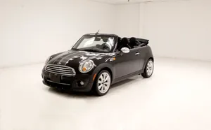 Stylish Mini Cooper Convertible With Top Down Wallpaper