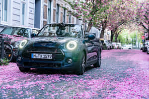 Stylish Mini Cooper S Convertible In A Breathtaking Scenery Wallpaper