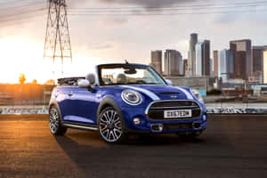 Stylish Mini Cooper S Convertible In Urban Setting Wallpaper