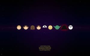 Stylish Minimalist Star Wars Emblem Wallpaper