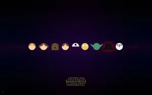 Stylish Minimalist Star Wars Emblem Wallpaper